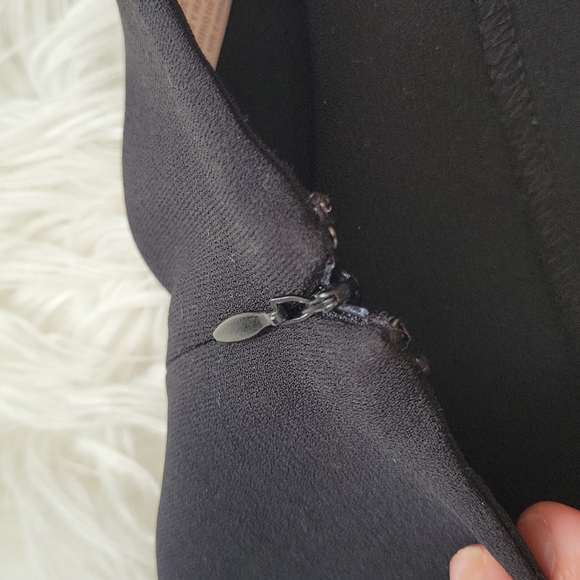 Forever 21 Black Pencil Skirt (Lace Hem) - Picture 7 of 12